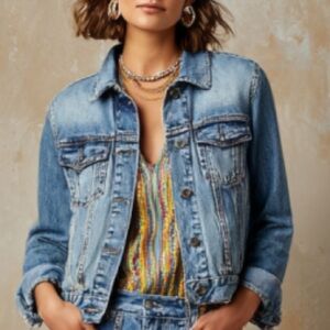 PILCRO AND THE LETTERPRESS➕Distressed Denim Jacket